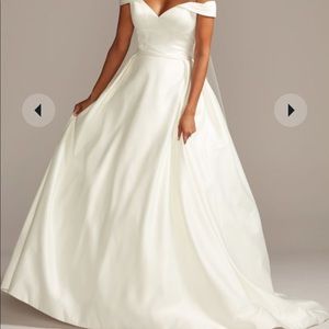 David’s Bridal Ivory Stain Ballgown.